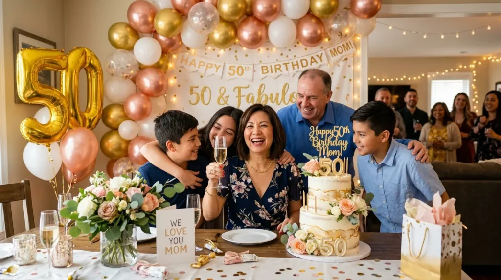 50th Birthday Wishes for Mom