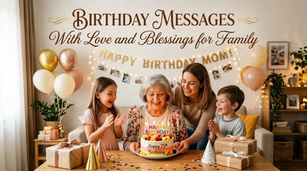 Birthday Messages With Love and Blessings for Family