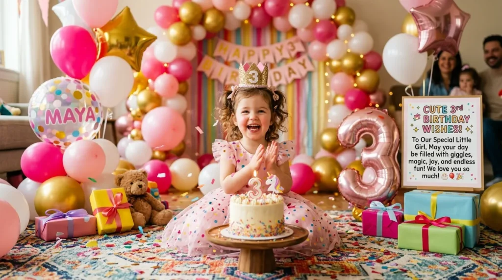 Cute 3rd Birthday Wishes