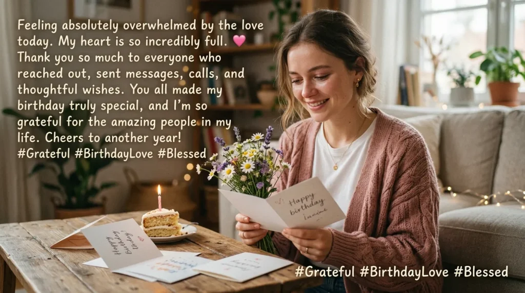 Emotional Thank You Birthday Status