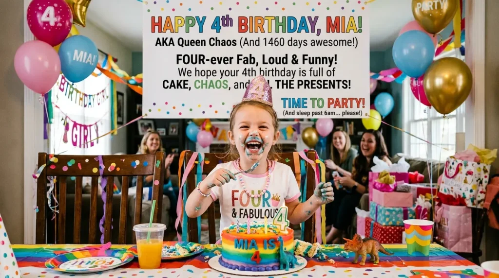 Funny 4th Birthday Wishes