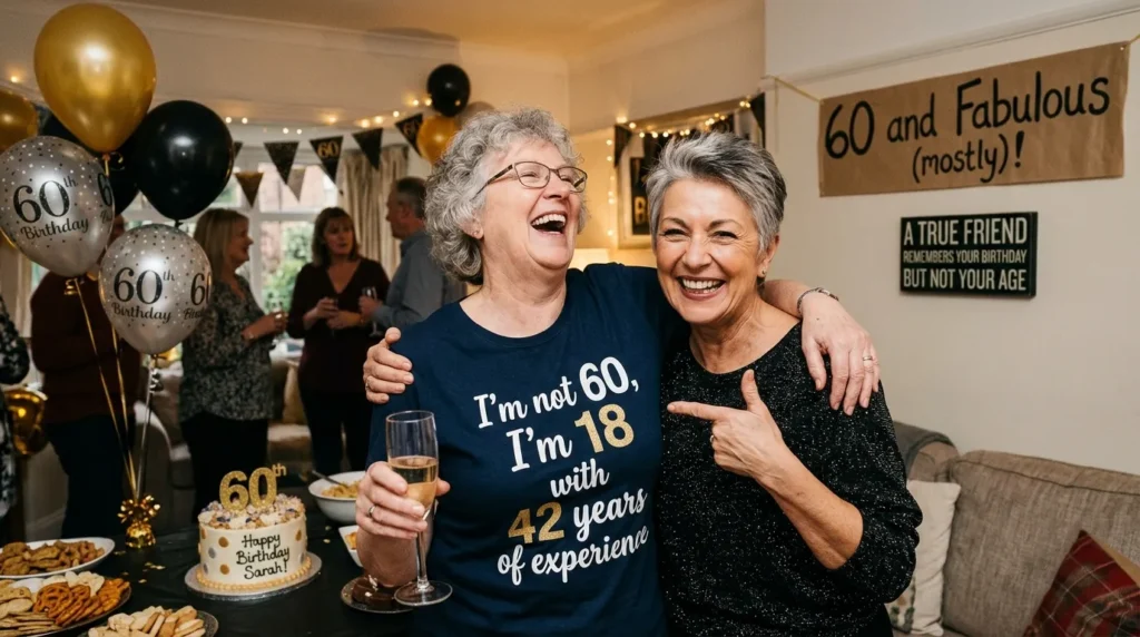 Funny 60th Birthday Sayings for a Best Friend