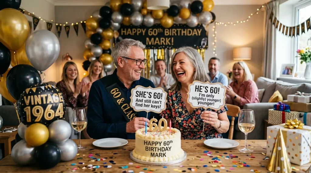 Funny 60th Birthday Wishes for Your Husband or Wife