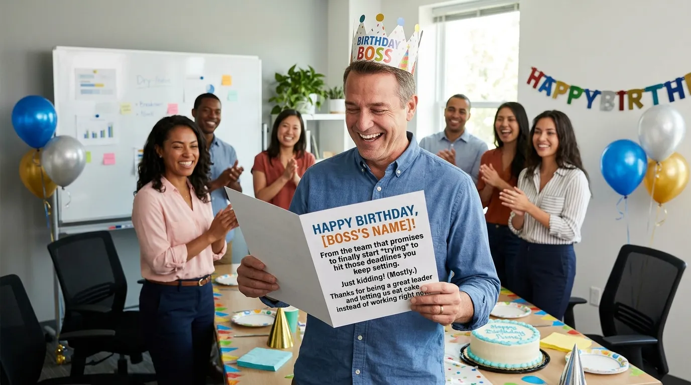 Funny Birthday Wishes for Your Boss That Show Respect and Humor