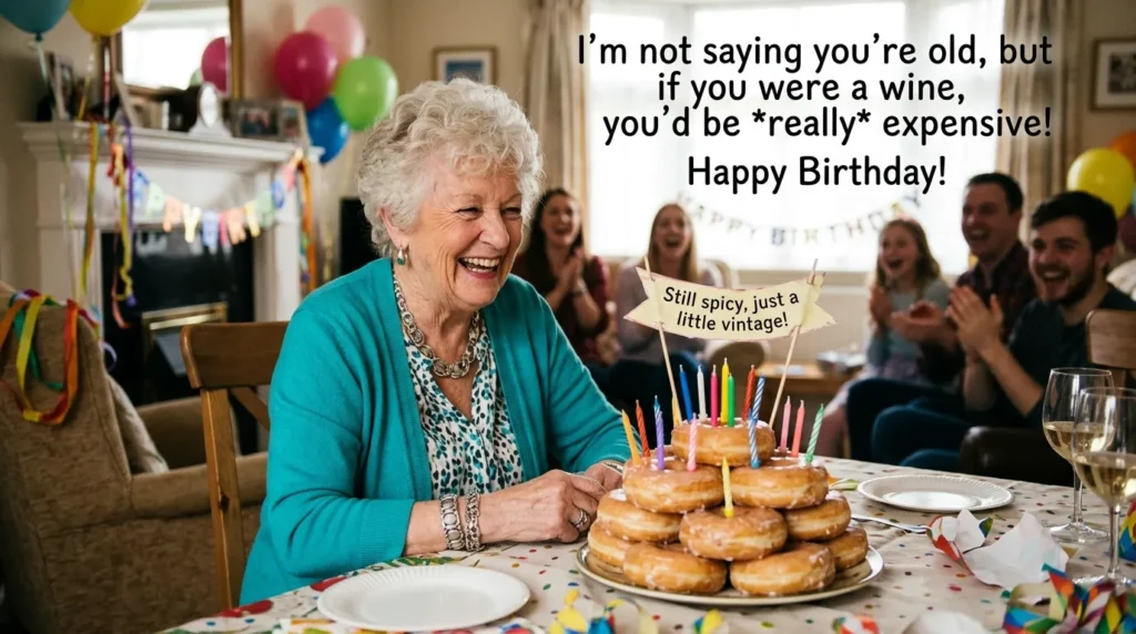 Funny Birthday Wishes for an Older Woman