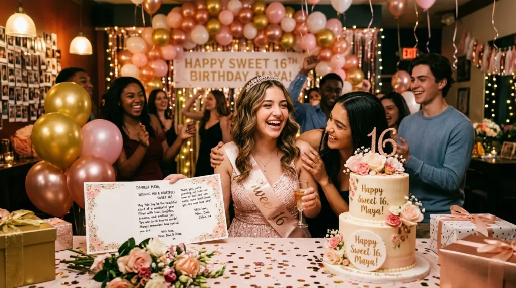 Heartfelt Sweet 16 Birthday Wishes