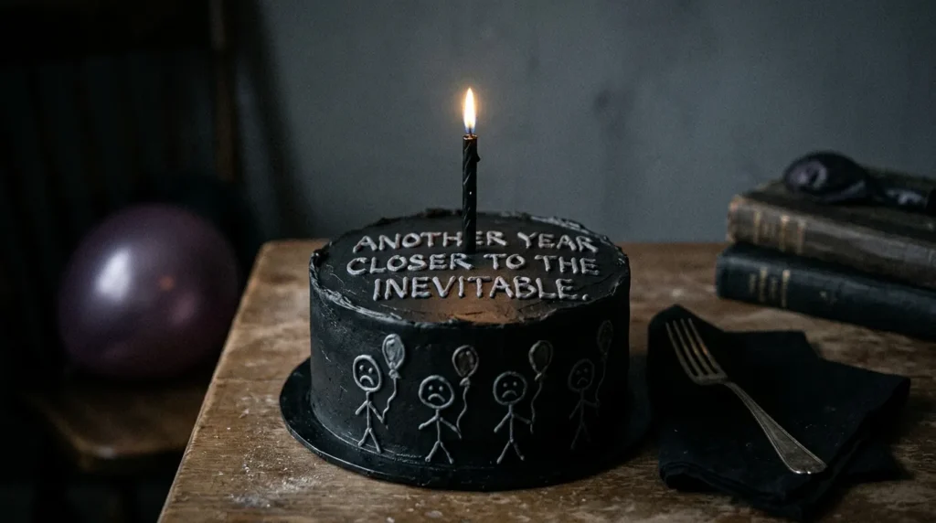 Sarcastic Dark Birthday Wishes