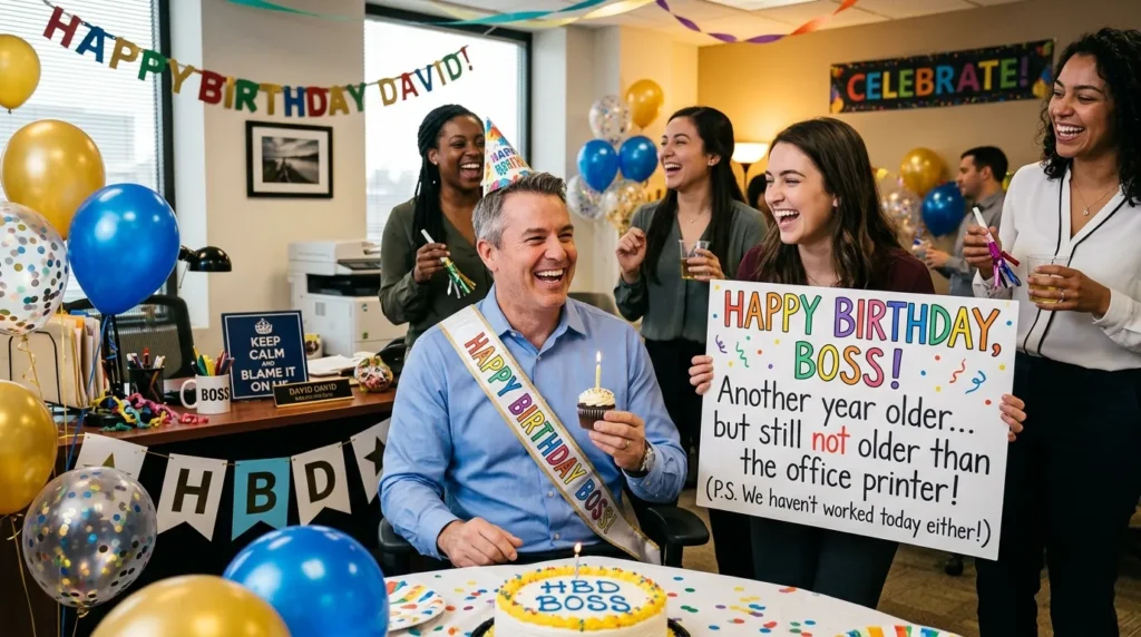 Short Funny Birthday Wishes for Boss