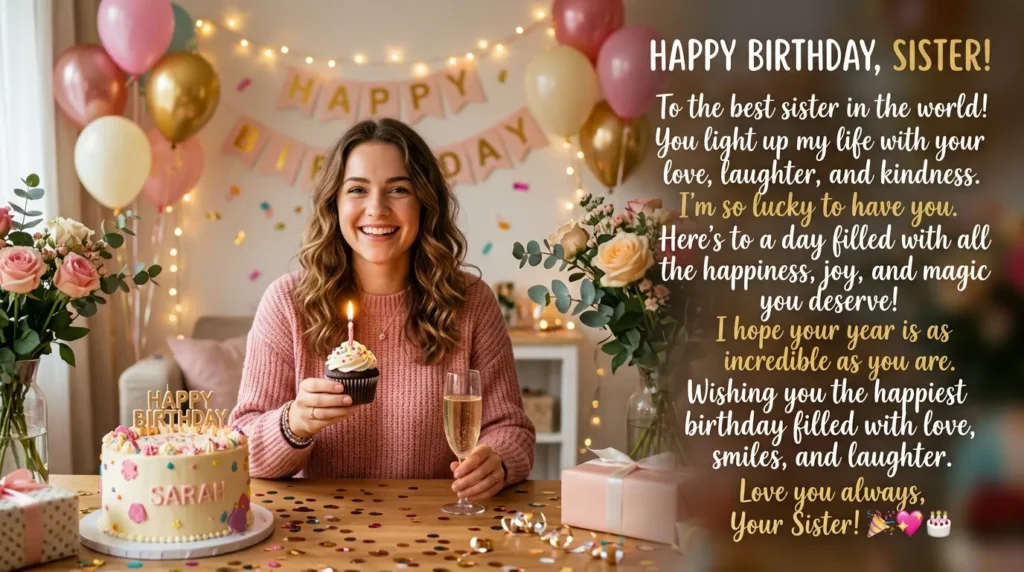 Sweet Birthday Messages for Sister
