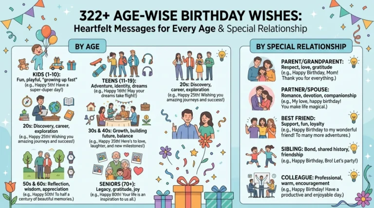 Age Wise Birthday Wishes