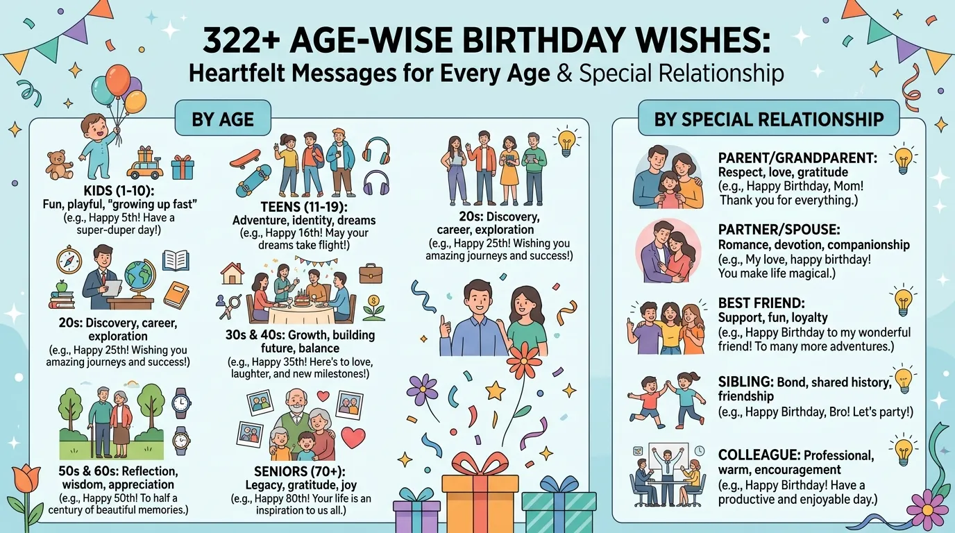 Age Wise Birthday Wishes