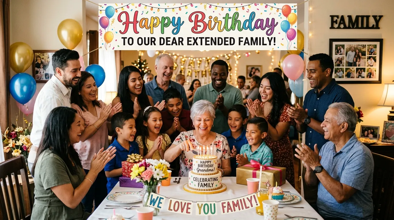 birthday wishes for extended family