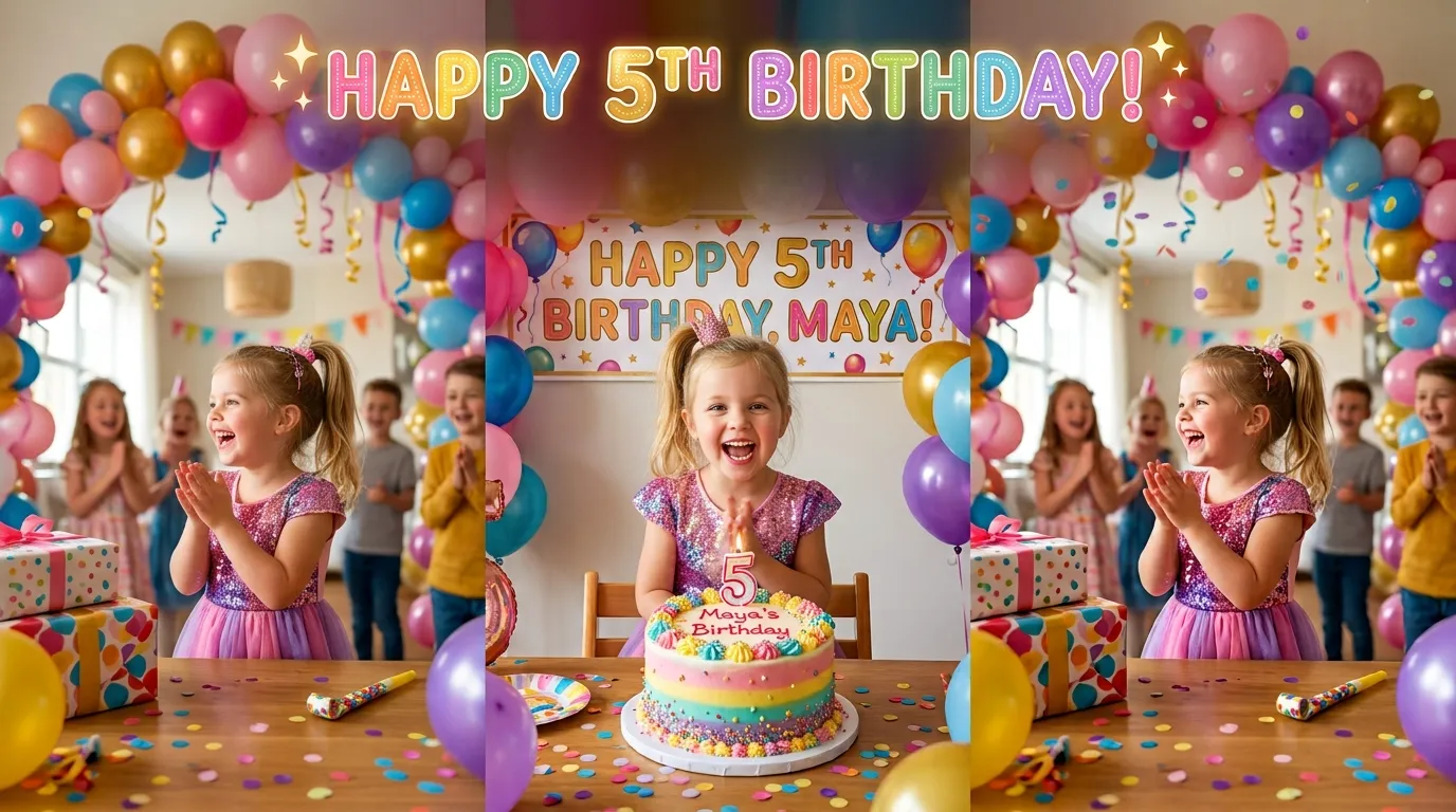 happy 5th birthday wishes