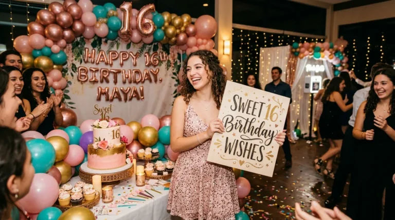sweet 16 birthday wishes