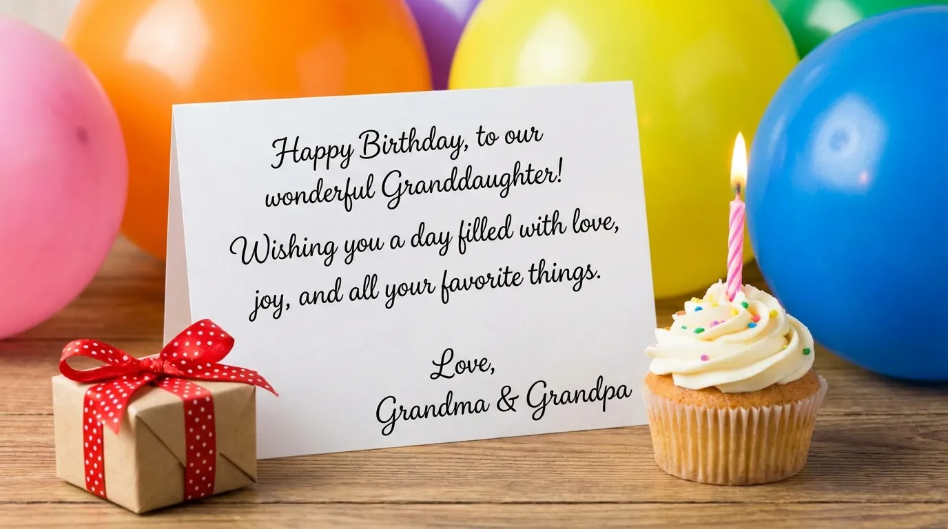 Birthday Greetings for Granddaughter