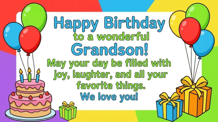 Birthday Messages for Grandson