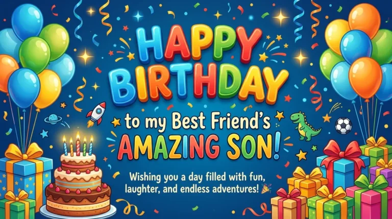Birthday Wishes for Best Friend’s Son