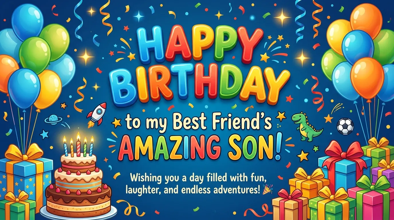 Birthday Wishes for Best Friend’s Son