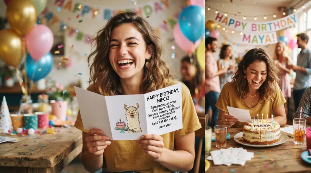 Funny Birthday Wishes for a Niece