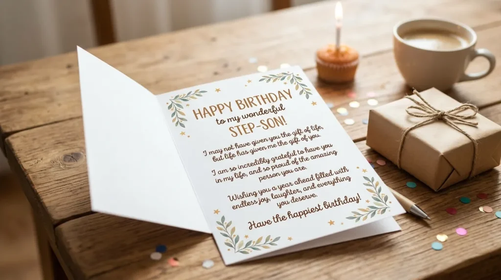 Heartfelt Birthday Messages for Stepson