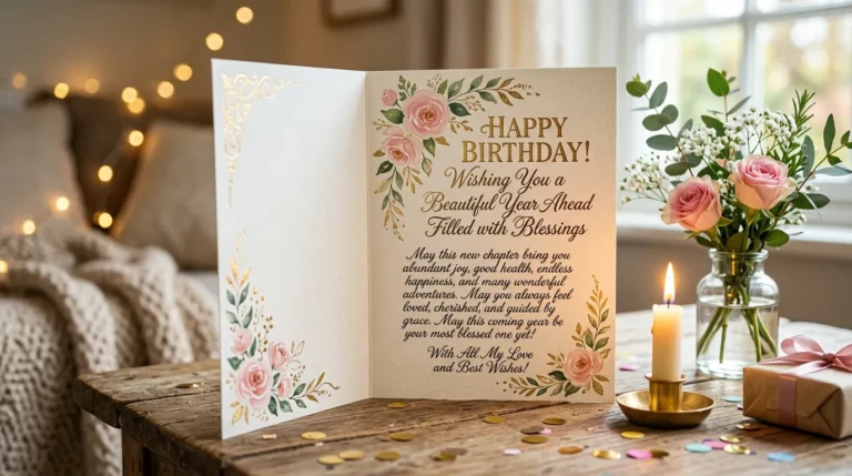 Heartfelt Birthday Messages with Blessings for a Beautiful Year Ahead