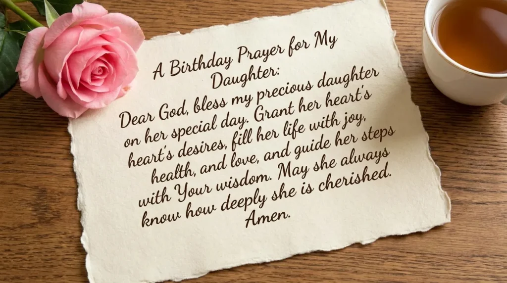 Heartfelt Birthday Prayer for My Daughter