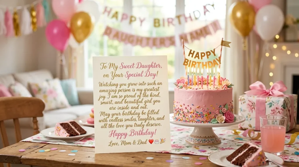 Sweet Birthday Messages for Daughter
