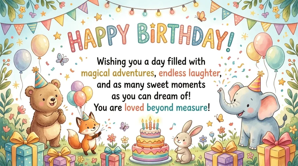 Sweet Birthday Quotes for Children