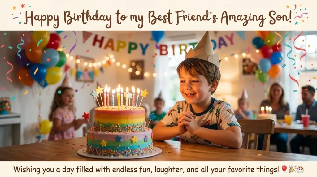 Sweet Birthday Wishes for Best Friend’s Son