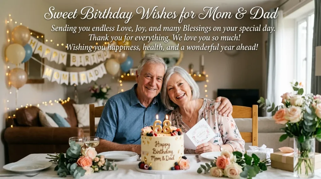 Sweet Birthday Wishes for Parents With Love and Blessings