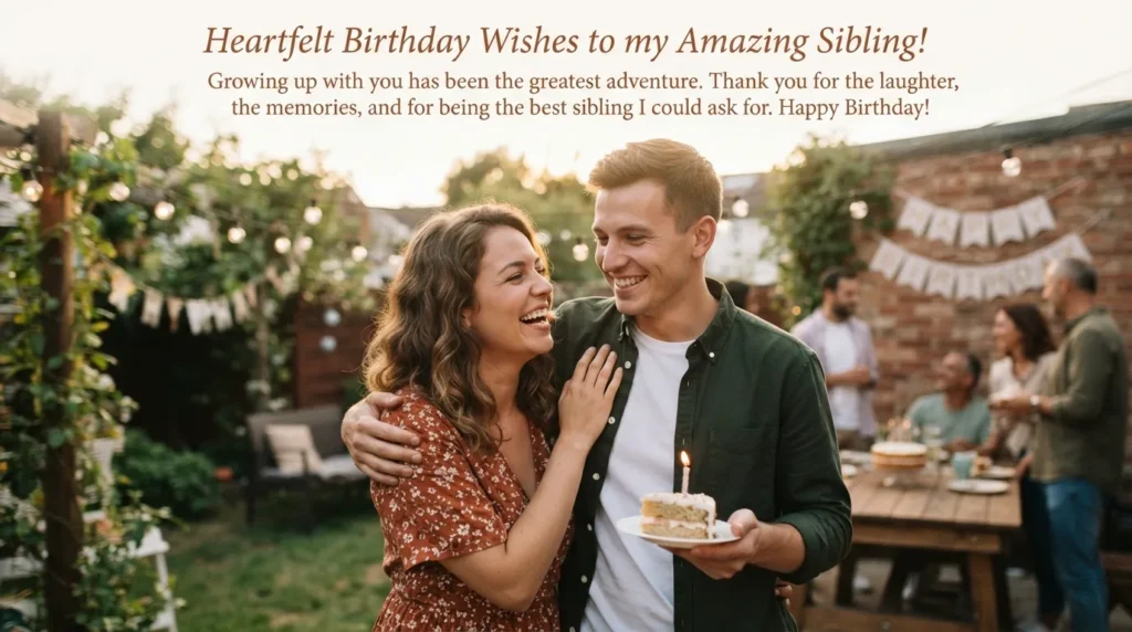 Heartfelt Birthday Messages for Siblings